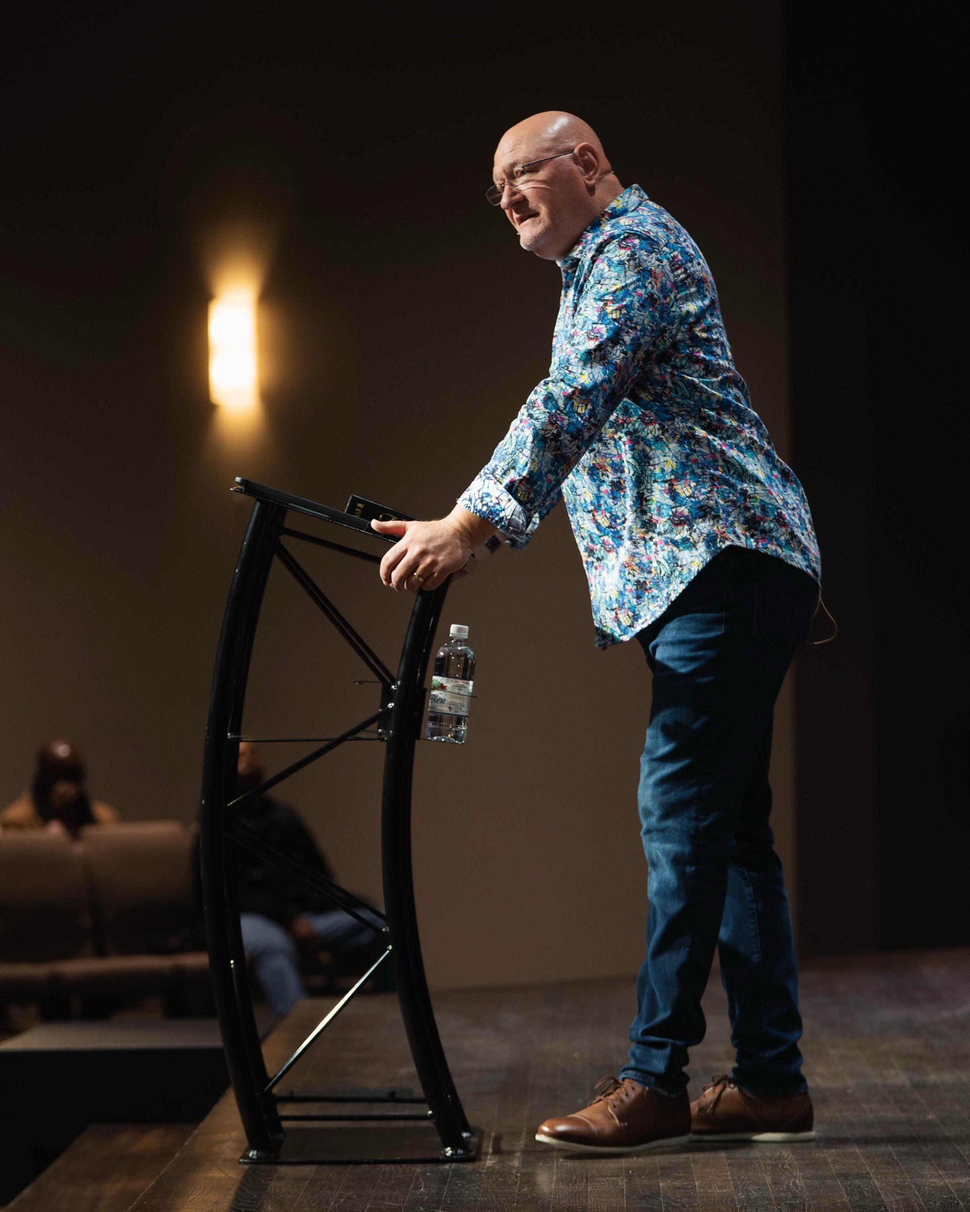 Pastor teaching at Victory Church